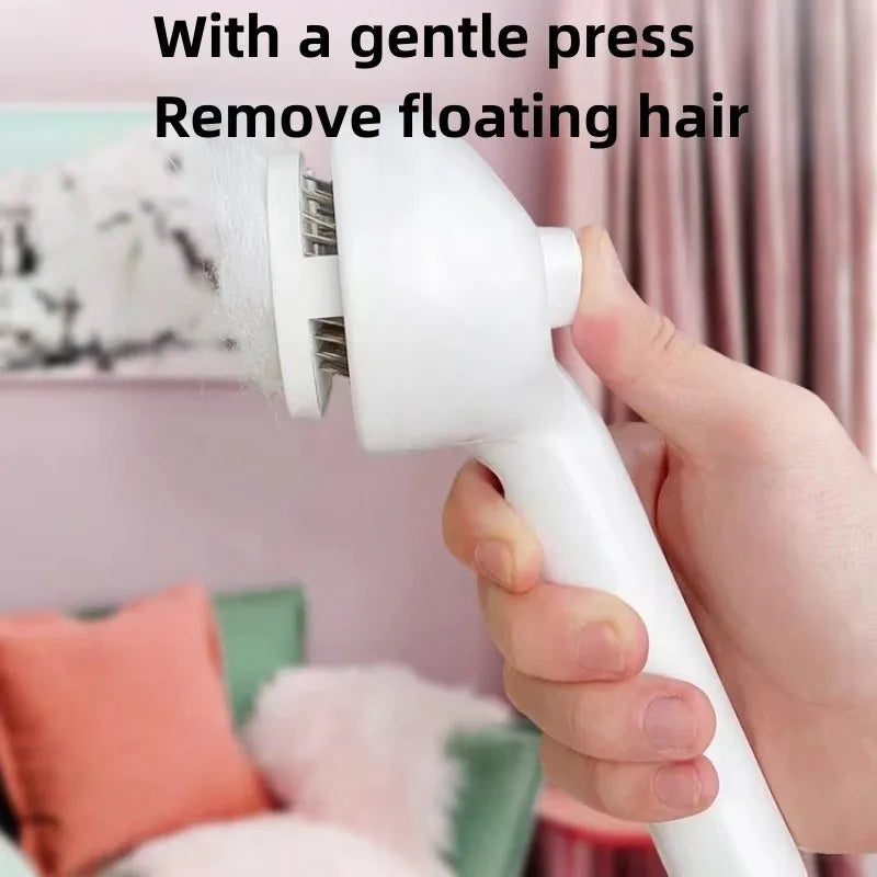 Pet Spray Hair Comb – Multifunctional Grooming Brush with Water Mist and Dematting Features for Cats and Dogs