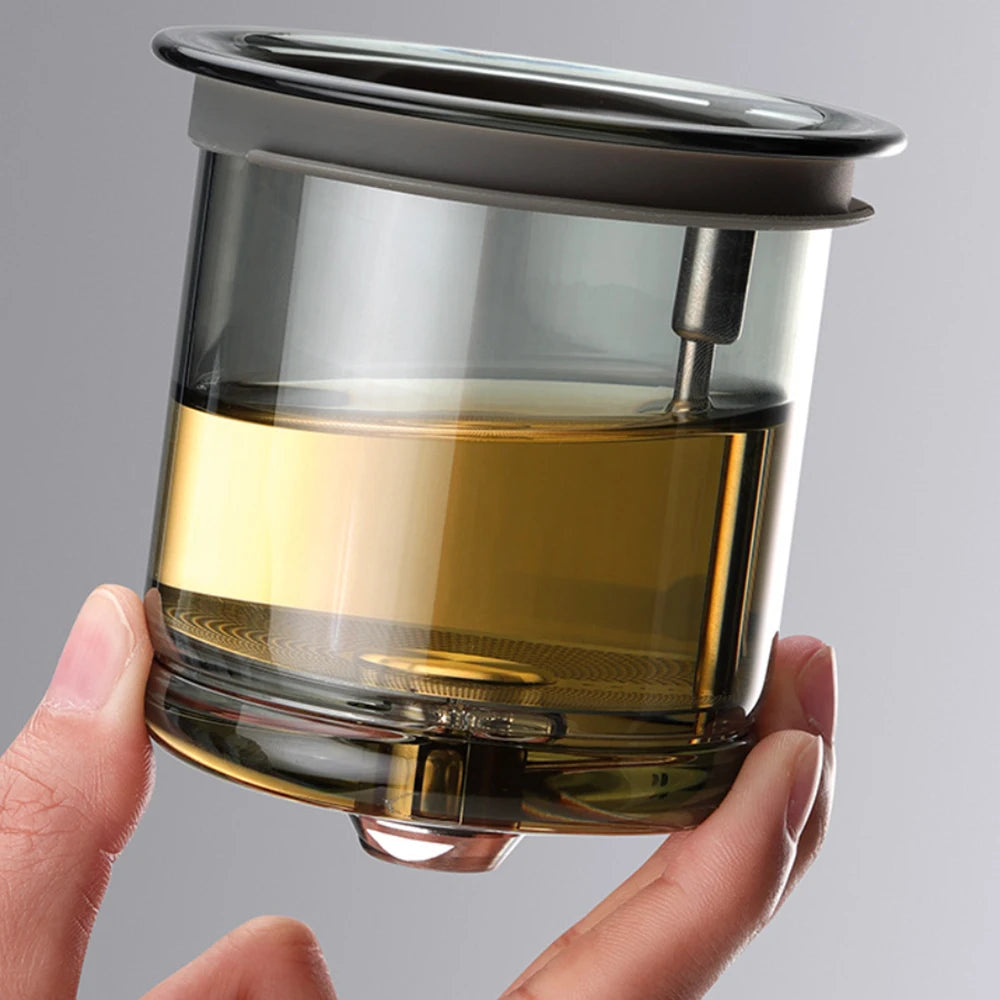 Magnetic Switch Glass Teapot with Infuser and Filter