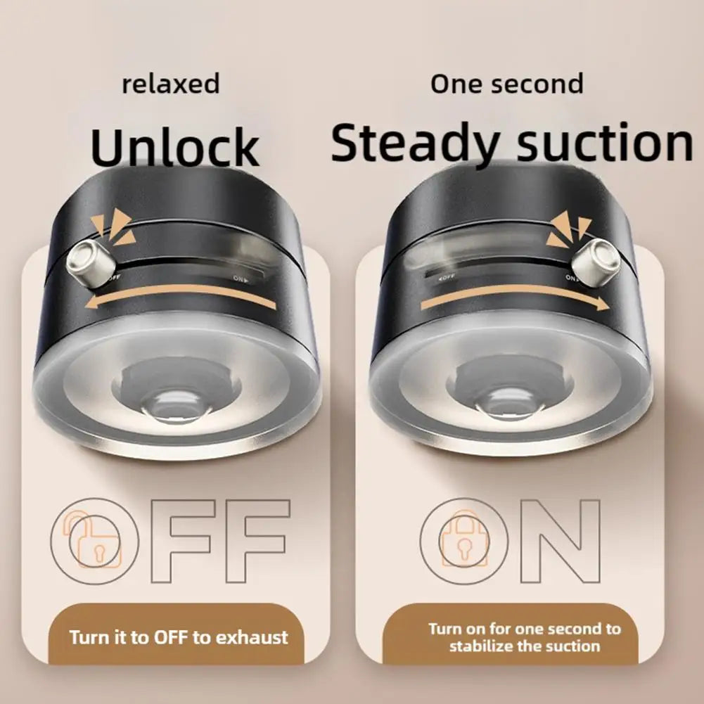 Double-Sided Suction Cup Car Mount | Magnetic Mobile Phone Holder with Ultra Stable Vacuum Adsorption