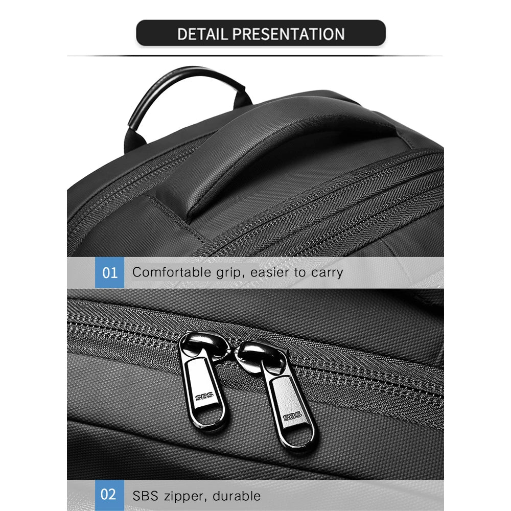 Travel Backpack | Vacuum Compression 17'' Laptop Bag – Large Capacity, Business & Hiking