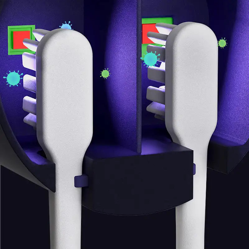 UV Toothbrush Sanitizer Holder – Portable Sterilizer and Toothpaste Accessories