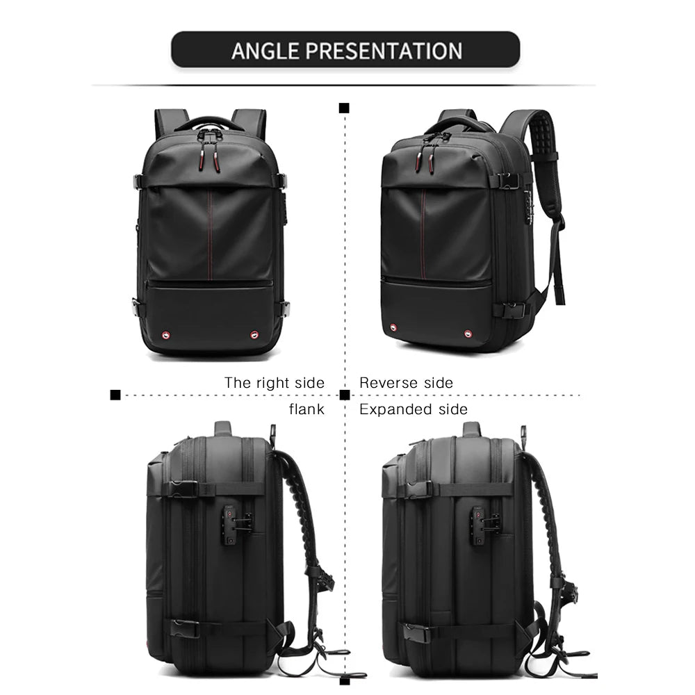 Travel Backpack | Vacuum Compression 17'' Laptop Bag – Large Capacity, Business & Hiking
